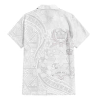Tonga Faka Sepitema Family Matching Mermaid Dress and Hawaiian Shirt Ngatu Pattern with Plumeria and Hibiscus LT03 - Polynesian Pride