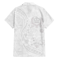 Tonga Faka Sepitema Family Matching Summer Maxi Dress and Hawaiian Shirt Ngatu Pattern with Plumeria and Hibiscus LT03 - Polynesian Pride