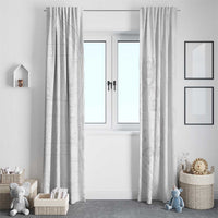 Tonga Faka Sepitema Window Curtain Ngatu Pattern with Plumeria and Hibiscus