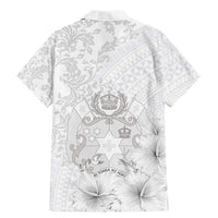Tonga Faka Sepitema Family Matching Mermaid Dress and Hawaiian Shirt Ngatu and Floral Pattern with Blooming Hibiscus LT03 - Polynesian Pride