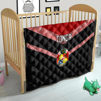 Tonga Quilt Tonga Coat of Arms with Seamless Tapa Ngatu Pattern LT03 - Polynesian Pride