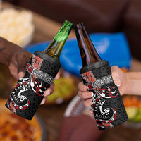 Aotearoa Toitu Te Tiriti 4 in 1 Can Cooler Tumbler Maori Taniwha Haka - Honour the Treaty LT03 - Polynesian Pride