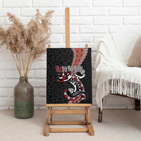 Aotearoa Toitu Te Tiriti Canvas Wall Art Maori Taniwha Haka - Honour the Treaty LT03 - Polynesian Pride