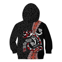 Aotearoa Toitu Te Tiriti Kid Hoodie Maori Taniwha Haka - Honour the Treaty LT03 - Polynesian Pride