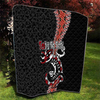 Aotearoa Toitu Te Tiriti Quilt Maori Taniwha Haka - Honour the Treaty LT03 - Polynesian Pride