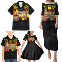 Hawaiian Elements and Polynesian Tattoo Family Matching Puletasi and Hawaiian Shirt LT03 - Polynesian Pride
