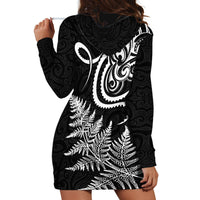 New Zealand Octopus Tattoo and Fern Hoodie Dress Maori Pattern LT03 - Polynesian Pride