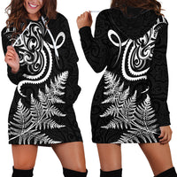 New Zealand Octopus Tattoo and Fern Hoodie Dress Maori Pattern LT03 - Polynesian Pride