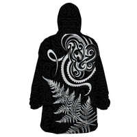 New Zealand Octopus Tattoo and Fern Wearable Blanket Hoodie Maori Pattern LT03 - Polynesian Pride
