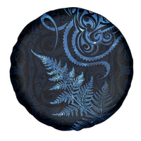 New Zealand Octopus Tattoo and Fern Spare Tire Cover Maori Pattern Matariki Style