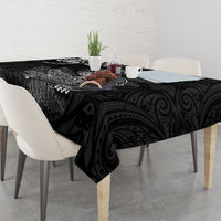 New Zealand Crocodile Tattoo and Fern Tablecloth Maori Pattern