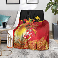 Papua New Guinea Independence Day Blanket Happy Anniversary 50th Bird-of-paradise Melanesian Tattoos LT03 - Polynesian Pride