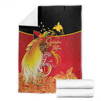 Papua New Guinea Independence Day Blanket Happy Anniversary 50th Bird-of-paradise Melanesian Tattoos LT03 - Polynesian Pride