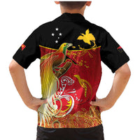 Papua New Guinea Independence Day Family Matching Mermaid Dress and Hawaiian Shirt Happy Anniversary 50th Bird-of-paradise Melanesian Tattoos LT03 - Polynesian Pride