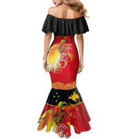 Papua New Guinea Independence Day Family Matching Mermaid Dress and Hawaiian Shirt Happy Anniversary 50th Bird-of-paradise Melanesian Tattoos LT03 - Polynesian Pride