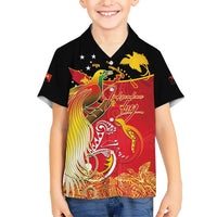 Papua New Guinea Independence Day Hawaiian Shirt Happy Anniversary 50th Bird-of-paradise Melanesian Tattoos LT03 - Polynesian Pride