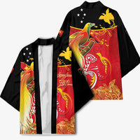 Papua New Guinea Independence Day Kimono Happy Anniversary 50th Bird-of-paradise Melanesian Tattoos LT03 - Polynesian Pride
