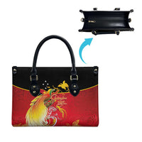 Papua New Guinea Independence Day Leather Bag Happy Anniversary 50th Bird-of-paradise Melanesian Tattoos LT03 - Polynesian Pride
