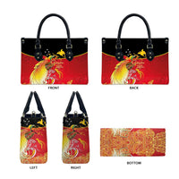 Papua New Guinea Independence Day Leather Bag Happy Anniversary 50th Bird-of-paradise Melanesian Tattoos LT03 - Polynesian Pride