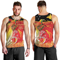 Papua New Guinea Independence Day Men Tank Top Happy Anniversary 50th Bird-of-paradise Melanesian Tattoos LT03 - Polynesian Pride