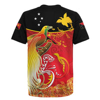 Papua New Guinea Independence Day Rugby Jersey Happy Anniversary 50th Bird-of-paradise Melanesian Tattoos LT03 - Polynesian Pride