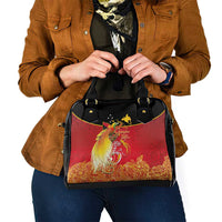 Papua New Guinea Independence Day Shoulder Handbag Happy Anniversary 50th Bird-of-paradise Melanesian Tattoos LT03 - Polynesian Pride