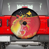 Papua New Guinea Independence Day Spare Tire Cover Happy Anniversary 50th Bird-of-paradise Melanesian Tattoos LT03 - Polynesian Pride