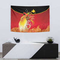Papua New Guinea Independence Day Tapestry Happy Anniversary 50th Bird-of-paradise Melanesian Tattoos LT03 - Polynesian Pride