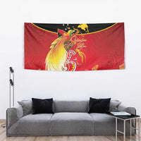 Papua New Guinea Independence Day Tapestry Happy Anniversary 50th Bird-of-paradise Melanesian Tattoos LT03 - Polynesian Pride