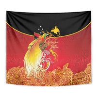 Papua New Guinea Independence Day Tapestry Happy Anniversary 50th Bird-of-paradise Melanesian Tattoos LT03 - Polynesian Pride