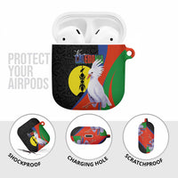 New Caledonia AirPods Case Kagu Bird and The Seal with Melanesian Culture LT03 - Polynesian Pride