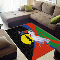New Caledonia Area Rug Kagu Bird and The Seal with Melanesian Culture LT03 - Polynesian Pride