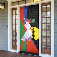 New Caledonia Door Cover Kagu Bird and The Seal with Melanesian Culture LT03 - Polynesian Pride