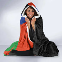 New Caledonia Hooded Blanket Kagu Bird and The Seal with Melanesian Culture LT03 - Polynesian Pride
