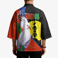 New Caledonia Kimono Kagu Bird and The Seal with Melanesian Culture LT03 - Polynesian Pride