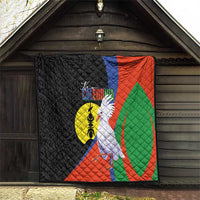 New Caledonia Quilt Kagu Bird and The Seal with Melanesian Culture LT03 - Polynesian Pride