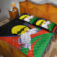 New Caledonia Quilt Bed Set Kagu Bird and The Seal with Melanesian Culture LT03 - Polynesian Pride