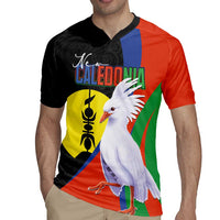 New Caledonia Rugby Jersey Kagu Bird and The Seal with Melanesian Culture LT03 - Polynesian Pride