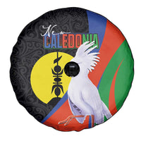 New Caledonia Spare Tire Cover Kagu Bird and The Seal with Melanesian Culture LT03 - Polynesian Pride