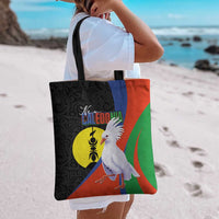 New Caledonia Tote Bag Kagu Bird and The Seal with Melanesian Culture LT03 - Polynesian Pride