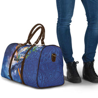 Marshall Islands Manit Day Travel Bag Grunge National Flag with Whales and Tribal Tattoos LT03 - Polynesian Pride
