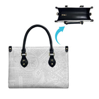 Samoan Culture-Lotu Tamaiti Leather Bag Siapo and Polynesian Art Tattoos LT03 - Polynesian Pride