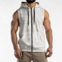 Samoan Culture-Lotu Tamaiti Sleeveless Zip Hoodie Siapo and Polynesian Art Tattoos LT03 - Polynesian Pride