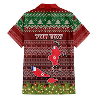 Personalised Wallis and Futuna Christmas Kid Hawaiian Shirt Coat of Arms and Map Beautiful Merry Xmas Snowflake LT03 - Polynesian Pride