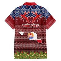 Personalised French Polynesia Christmas Family Matching Short Sleeve Bodycon Dress and Hawaiian Shirt Coat of Arms and Map Beautiful Merry Xmas Snowflake LT03 - Polynesian Pride
