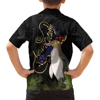 New Zealand Hoiho Hawaiian Shirt Maori Art Tattoo and Silver Fern LT03 - Polynesian Pride