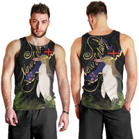 New Zealand Hoiho Men Tank Top Maori Art Tattoo and Silver Fern LT03 - Polynesian Pride