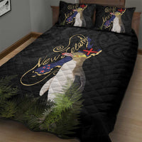 New Zealand Hoiho Quilt Bed Set Maori Art Tattoo and Silver Fern LT03 - Polynesian Pride