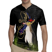 New Zealand Hoiho Rugby Jersey Maori Art Tattoo and Silver Fern LT03 - Polynesian Pride