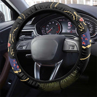 New Zealand Hoiho Steering Wheel Cover Maori Art Tattoo and Silver Fern LT03 - Polynesian Pride